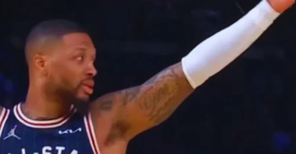 Glorilla Half-Court Shot at Damian Lillard Glorilla Half-Court Shot at Damian Lillard