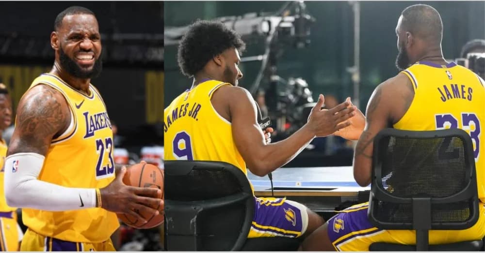 Father-Son Showdown: LeBron and Bronny James’ Interview Steals the Show