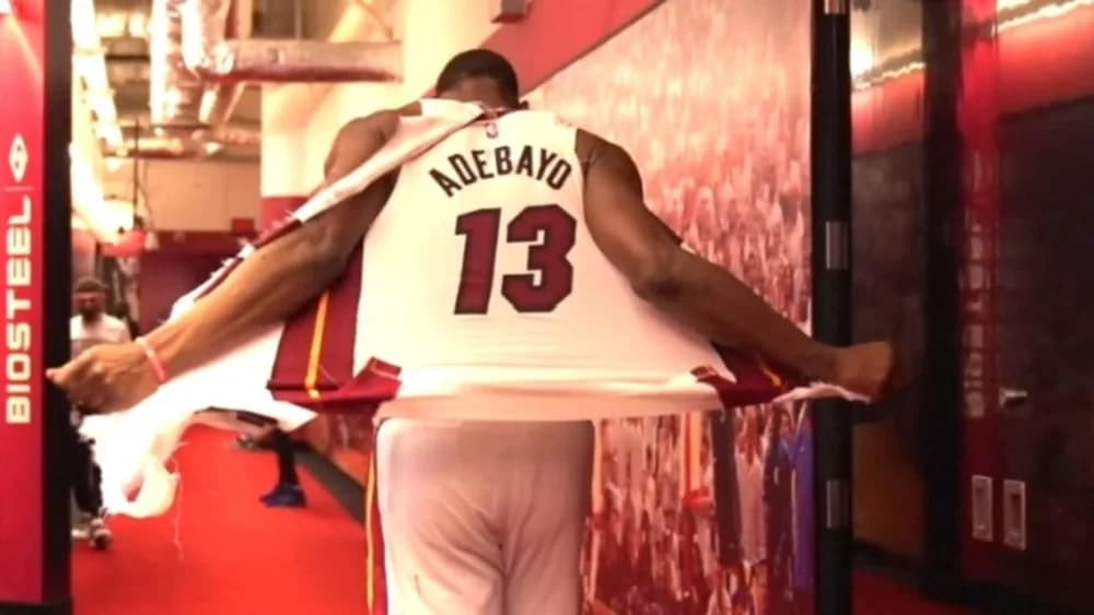 Bam Adebayo Heart Broken After the Game 7 Loss to Celtic’s Tears his Jersey