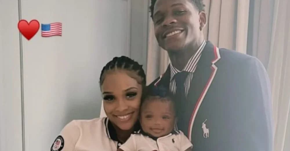 Anthony Edwards’ Family Spotlight: Girlfriend Jeanine Robel and Baby Aislynn Steal the Show Ahead of Paris 2024 Olympics