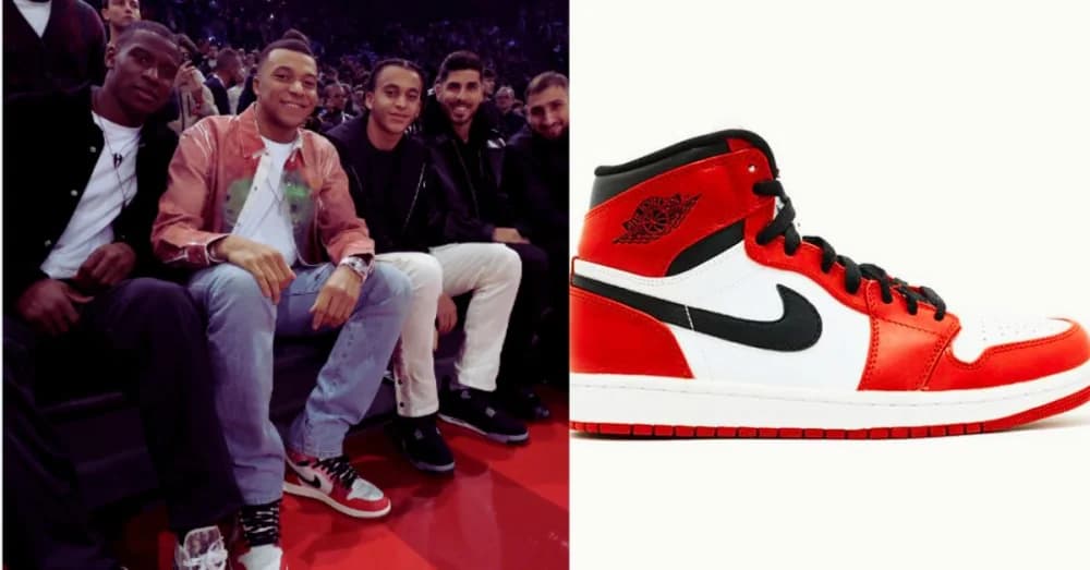 Kylian Mbappe Courtside in $375 Air Jordan 1 High OG ‘Spider-Man: Across the Spider-Verse’ Kicks