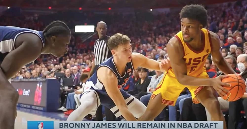 Bronny James Commits to 2024 NBA Draft, Ending College Eligibility