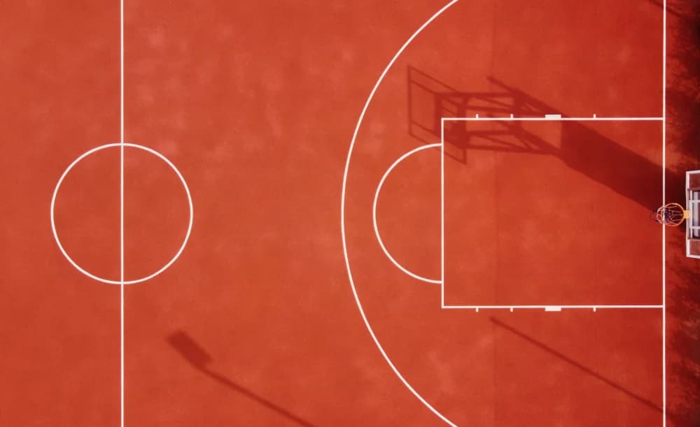 How to draw a Basketball court