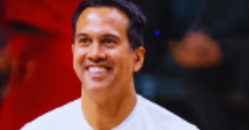 Bam Adebayo, Tyler Herro Stand by Erik Spoelstra