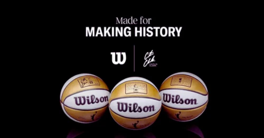 Caitlin Clark Makes History with Wilson Signature Basketball Collection