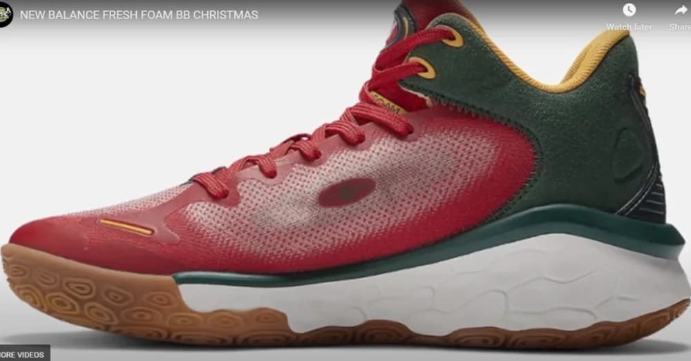 New Balance Unveils Festive Fresh Foam BB for Christmas Basketball