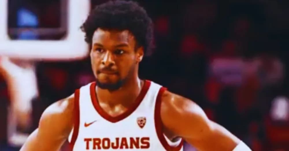 Bronny James Joins His Father on the Lakers