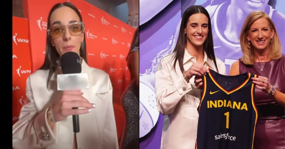 Caitlin Clark Makes a Stylish Statement at WNBA Draft in Prada Ensemble